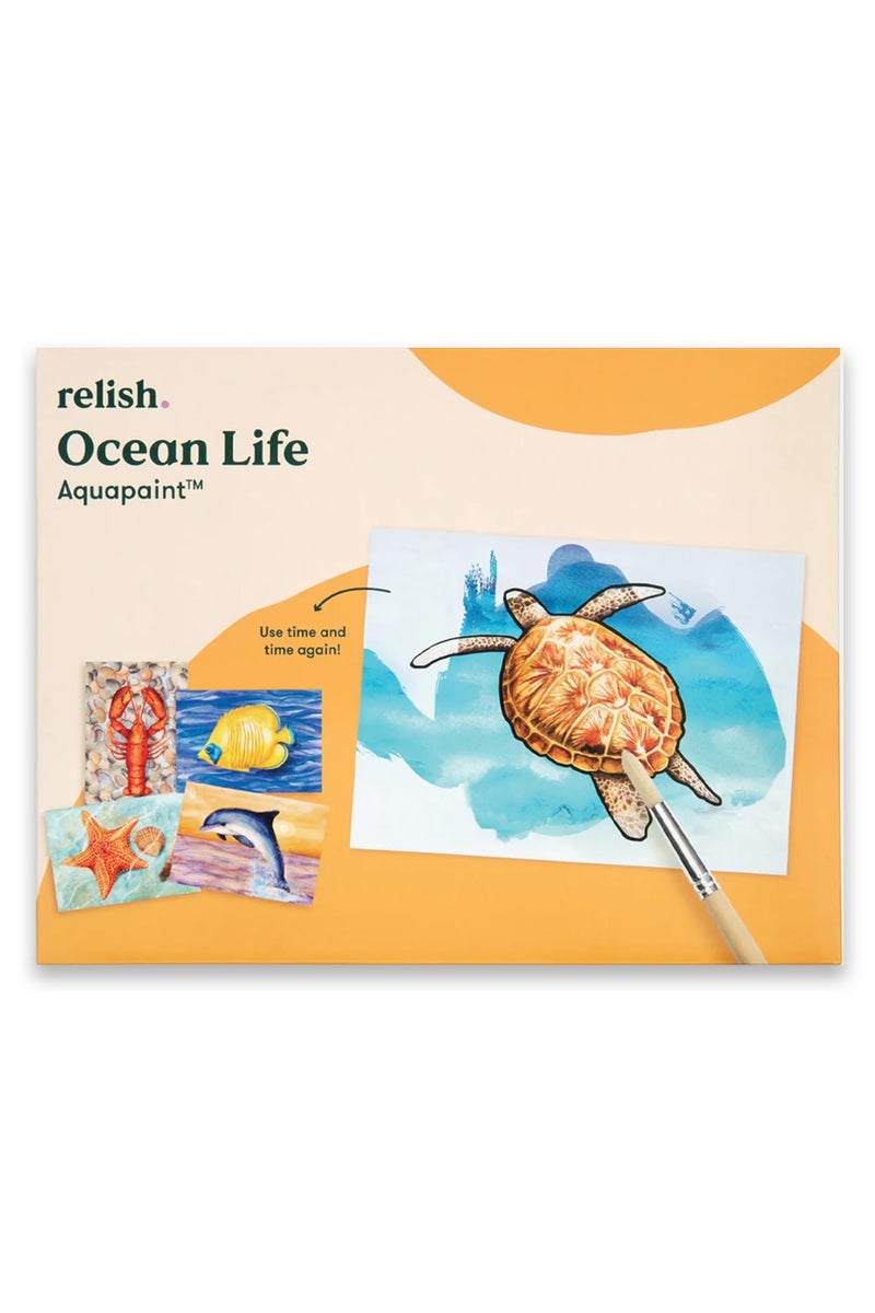 Relish Aquapaints Activities for Seniors Pack of 5 Reusable Water Painting Toys Ocean Life Calming Products Gifts for Elderly